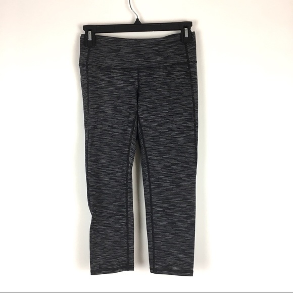 Athleta chataranga Capri space dye Gray cropped legging pants - Picture 2 of 6